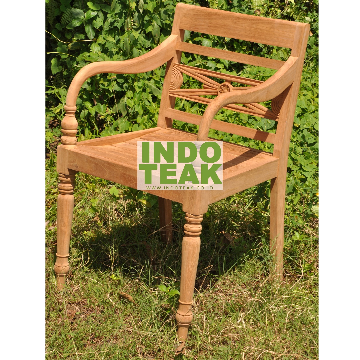 Wooden Teak Garden Furniture Classic Chair  Premium Quality And Traditional Design - Image 3