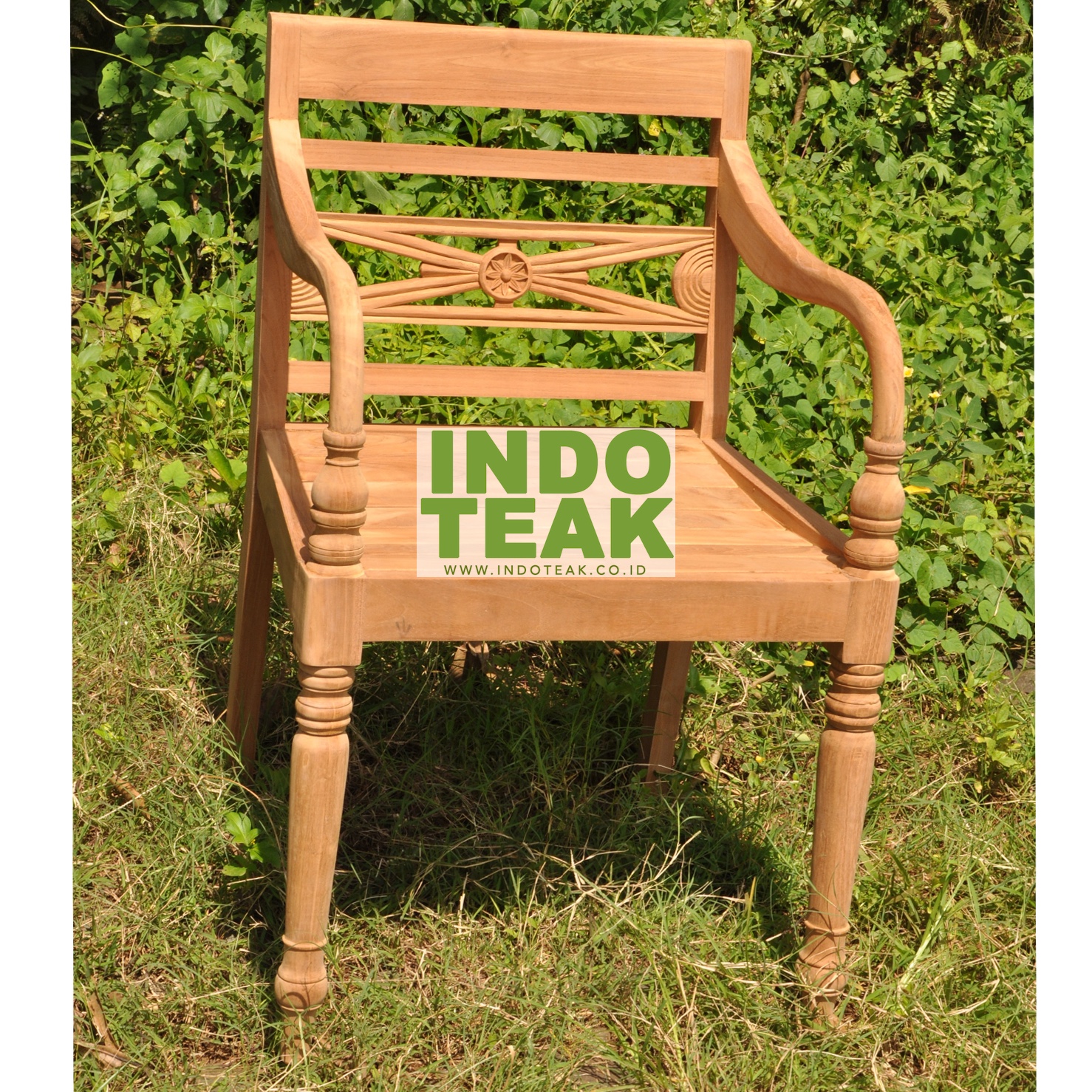 Wooden Teak Garden Furniture Classic Chair  Premium Quality And Traditional Design - Image 2