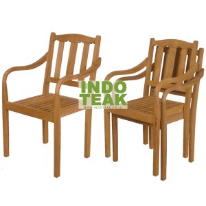 Teak Outdoor Stacking Chair Furniture Manufacturer